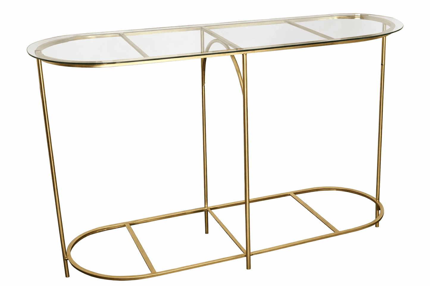Console Table Gold metal/glass