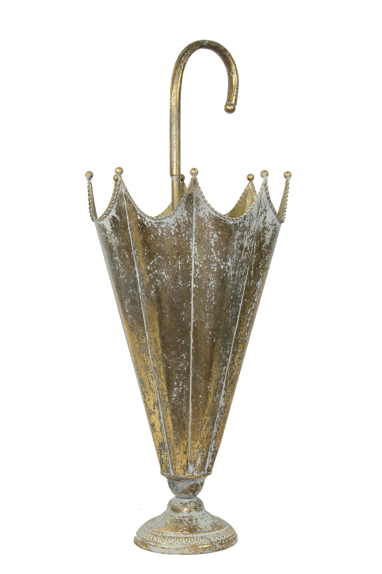 Vintage umbrella stand with crown design for event entrance decor