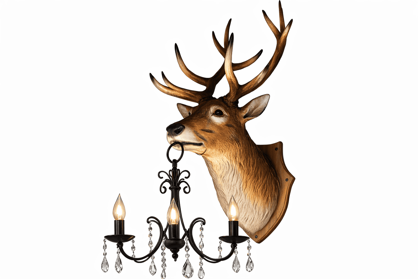 Hanging Deer Head Lamp – Immersive Event Decor (130 cm)