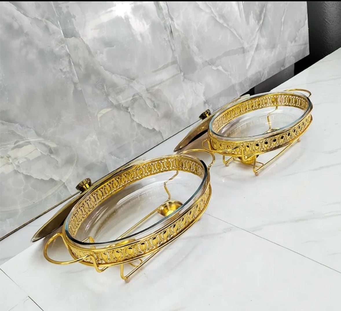 Marmite Chafing Dishes Gold for Buffet