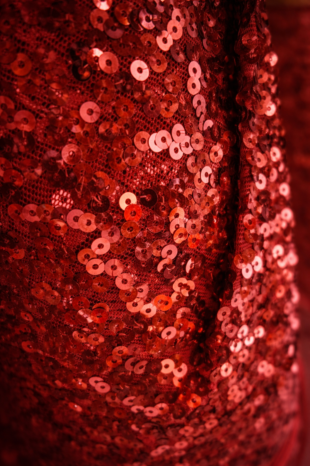 Sequin drapes Red 2.2 x 8m