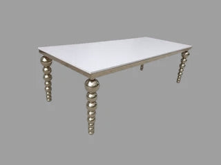 Luksusa sudraba nerūsējošā tērauda galds