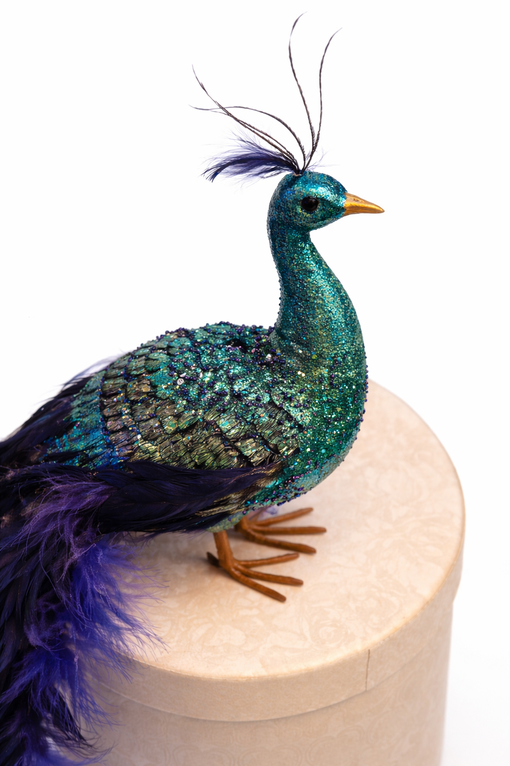 Decorative Peacock figure blue big