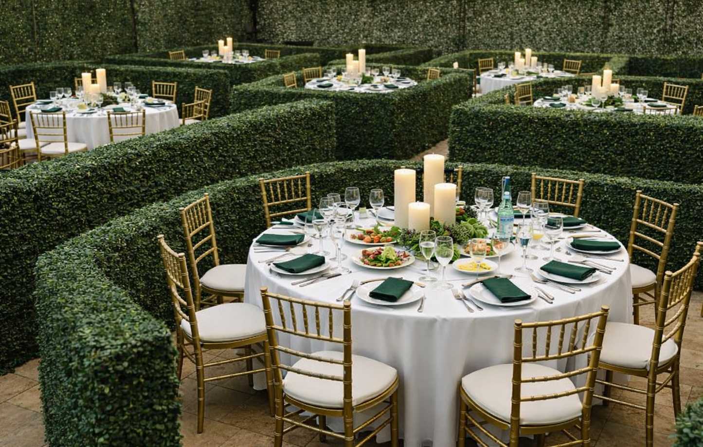 Green Boxwood Hedges