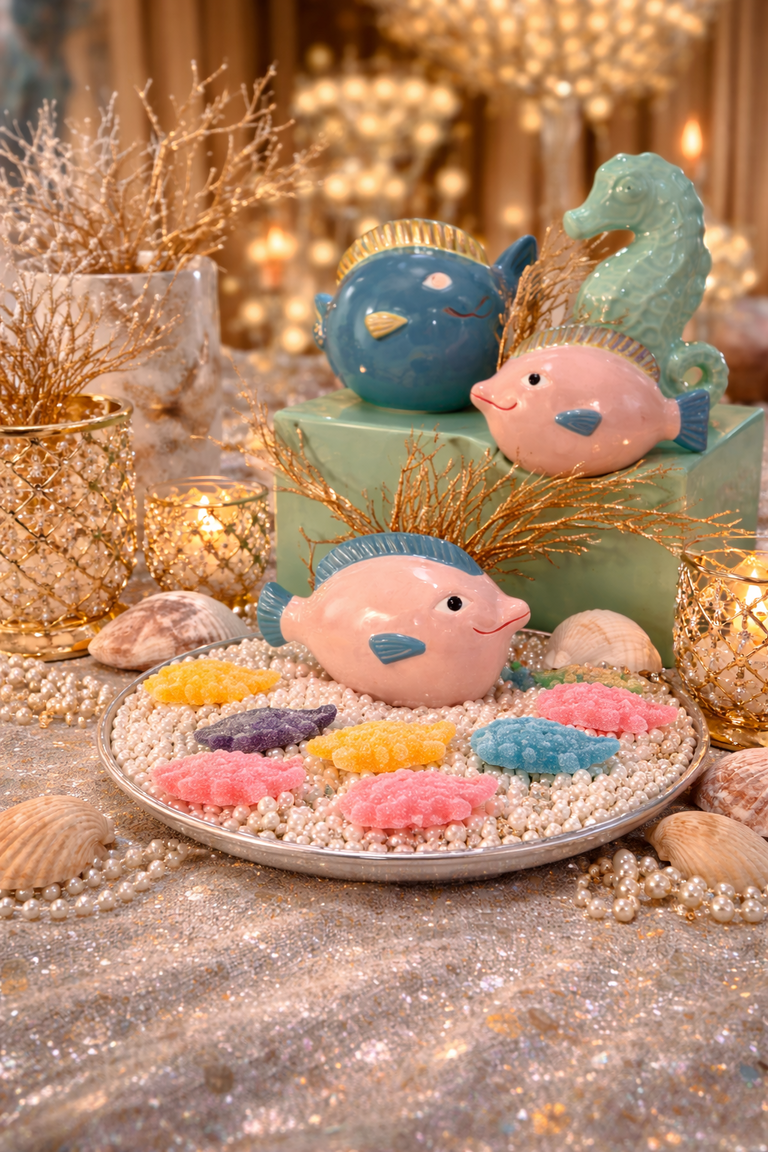 Ceramic Fish Little Mermaid Figures