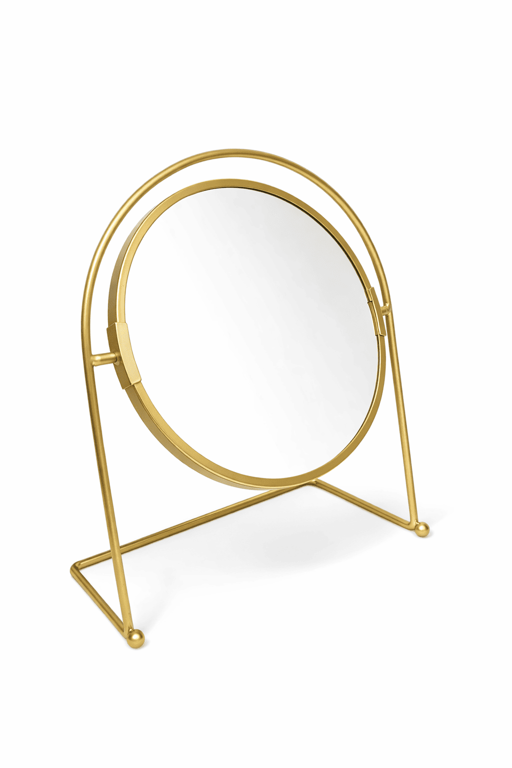 round gold tabletop mirror decorative event styling rental 7skyrent