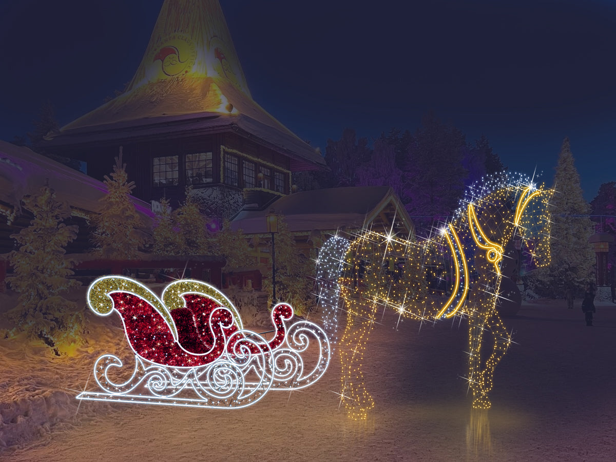 LED Christmas Sleigh Magic