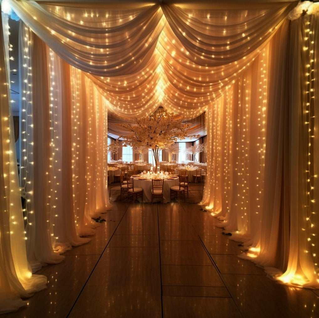 Tilla drapērijas balts