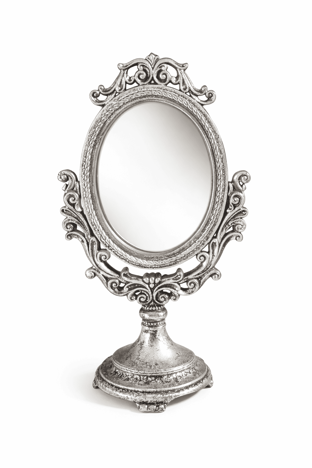 vintage silver tabletop mirror decorative candy bar decor rental 7skyrent