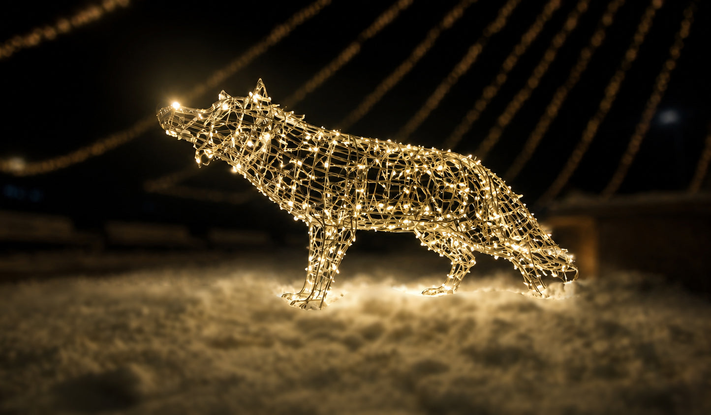 lluminated 3D LED Wolf