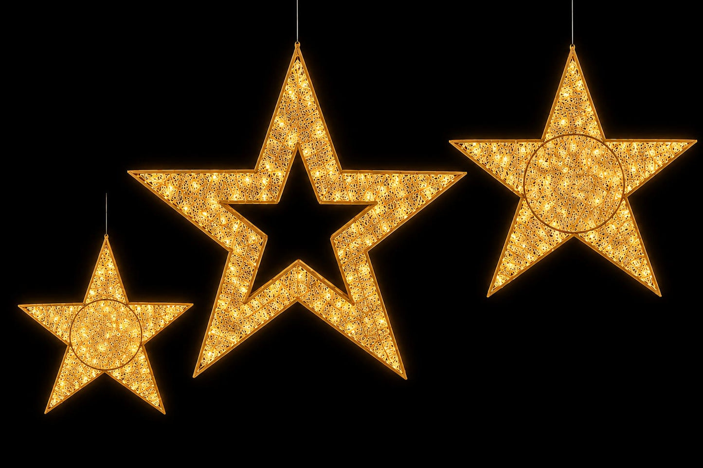 Decorative 2D stars for rent 7skyrent