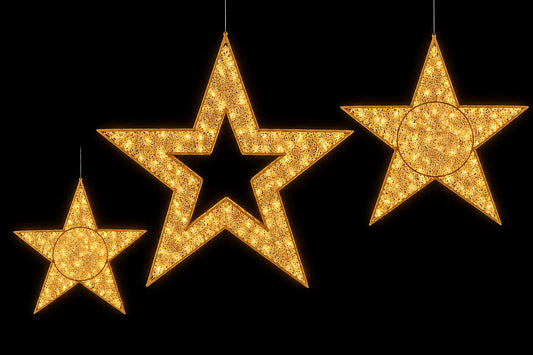 Decorative 2D stars for rent 7skyrent