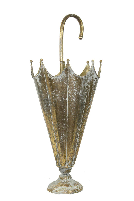 Vintage umbrella stand with crown design for event entrance decor