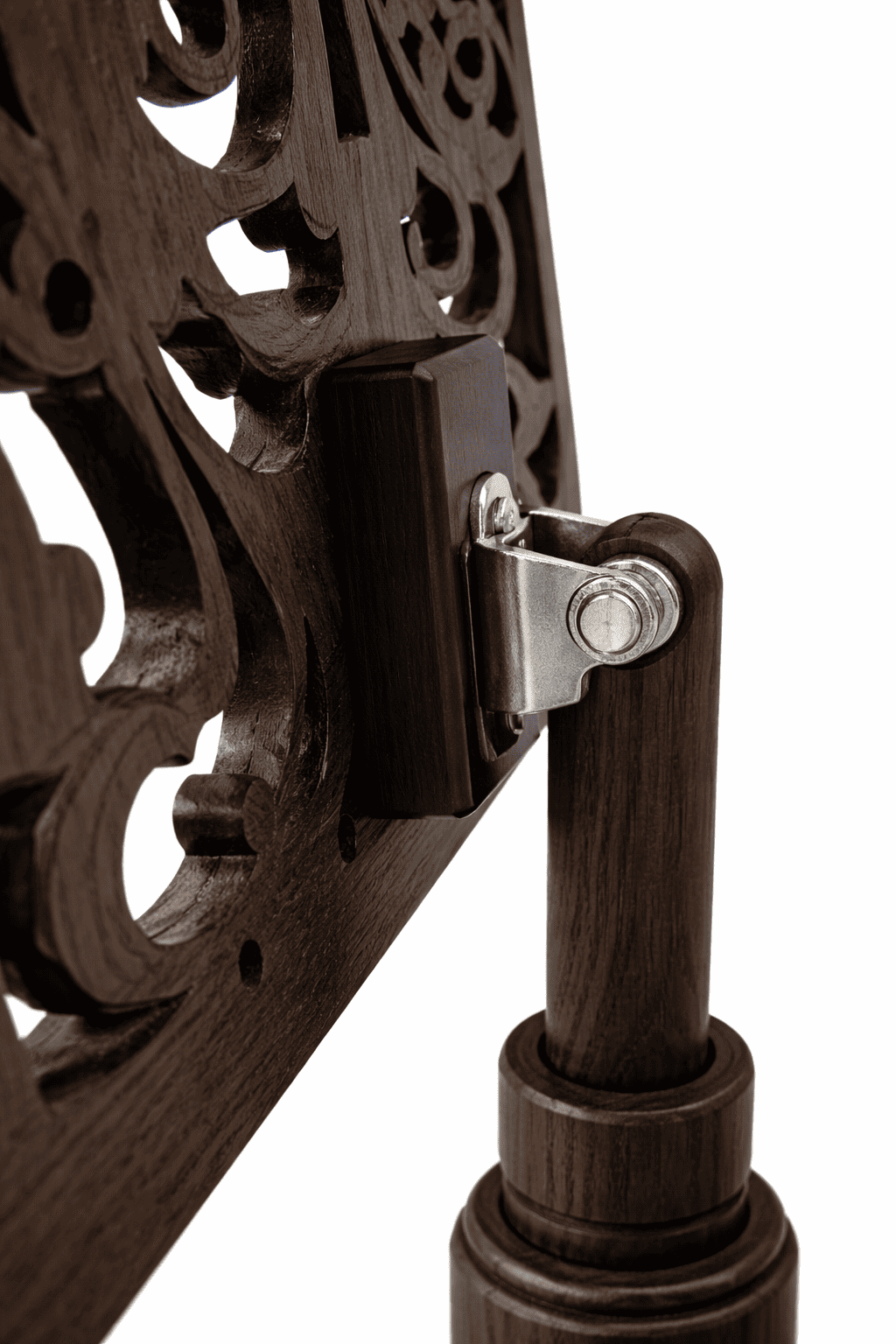 Carved wooden music stand lectern for classical concerts and chamber events