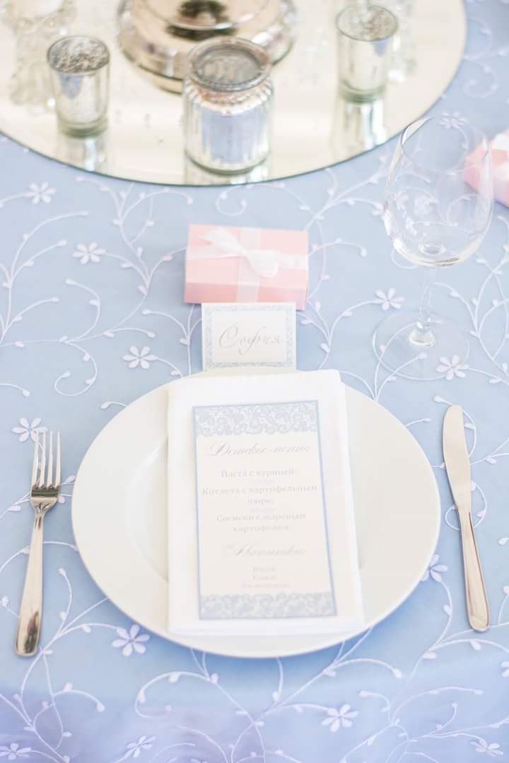 white lace tablecloth top for hire