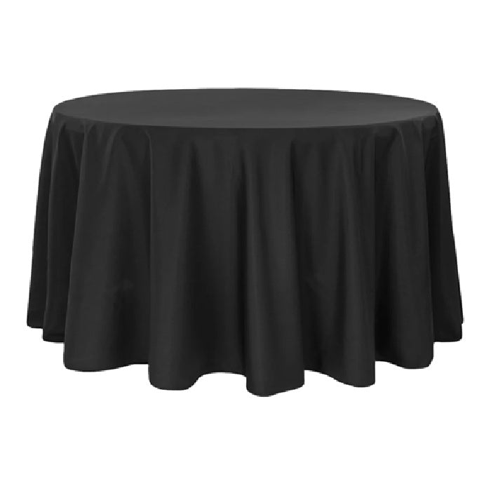 Tablecloth Black round 300 cm
