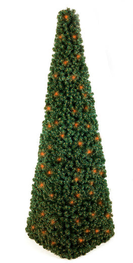 Green Cone tree with led 300 cm