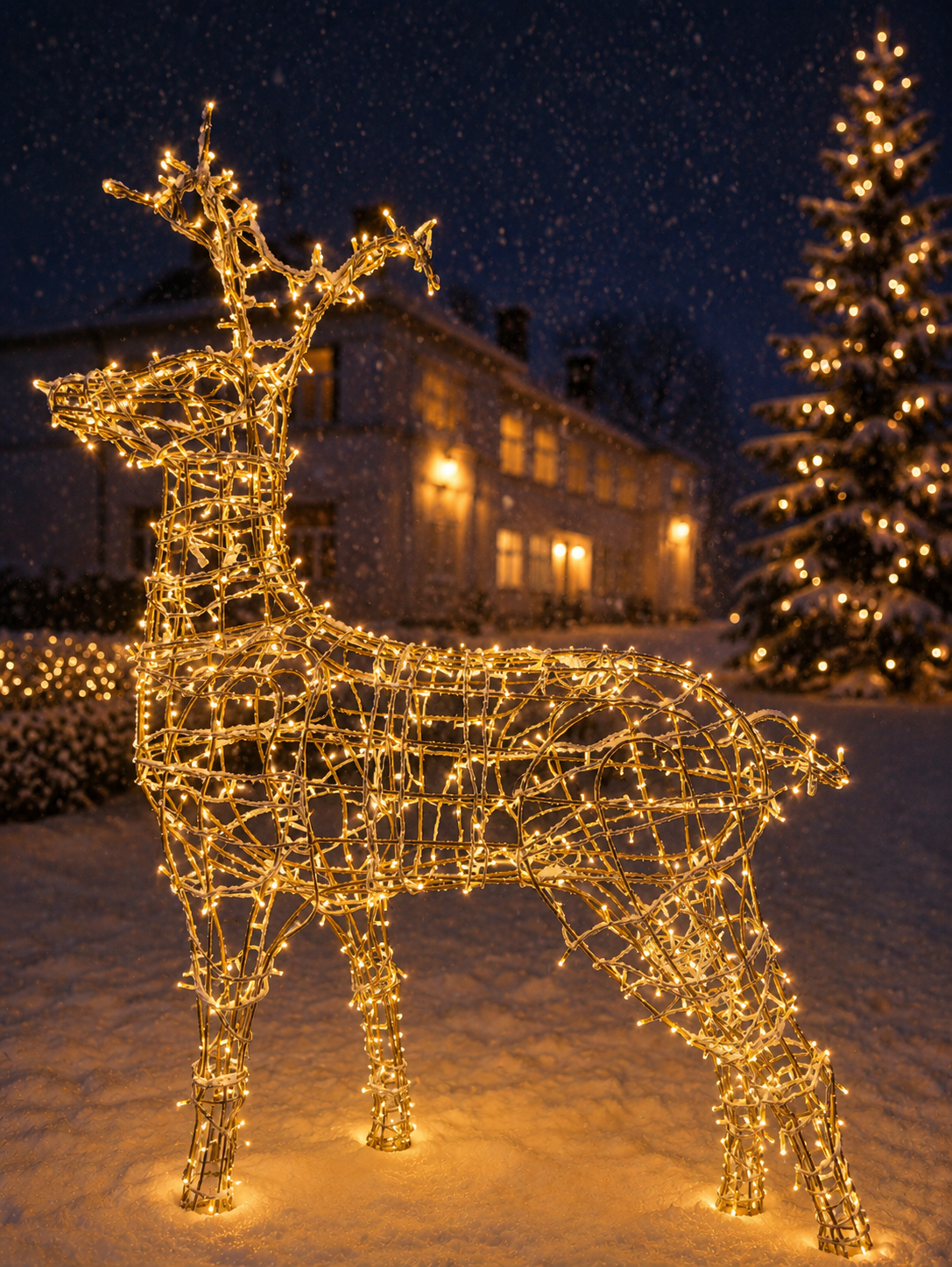 If you are designing a high-impact, grand public winter showcase and searching where to rent giant outdoor reindeer sculptures and find premium architectural light props, our professional decor catalog is exactly what you need. When searching where to rent illuminated 3D deer installations or where to get premium Christmas decor in Riga, our exclusive rental fleet offers the ideal selection of 220cm towering reindeer figures, matching forest light sculptures