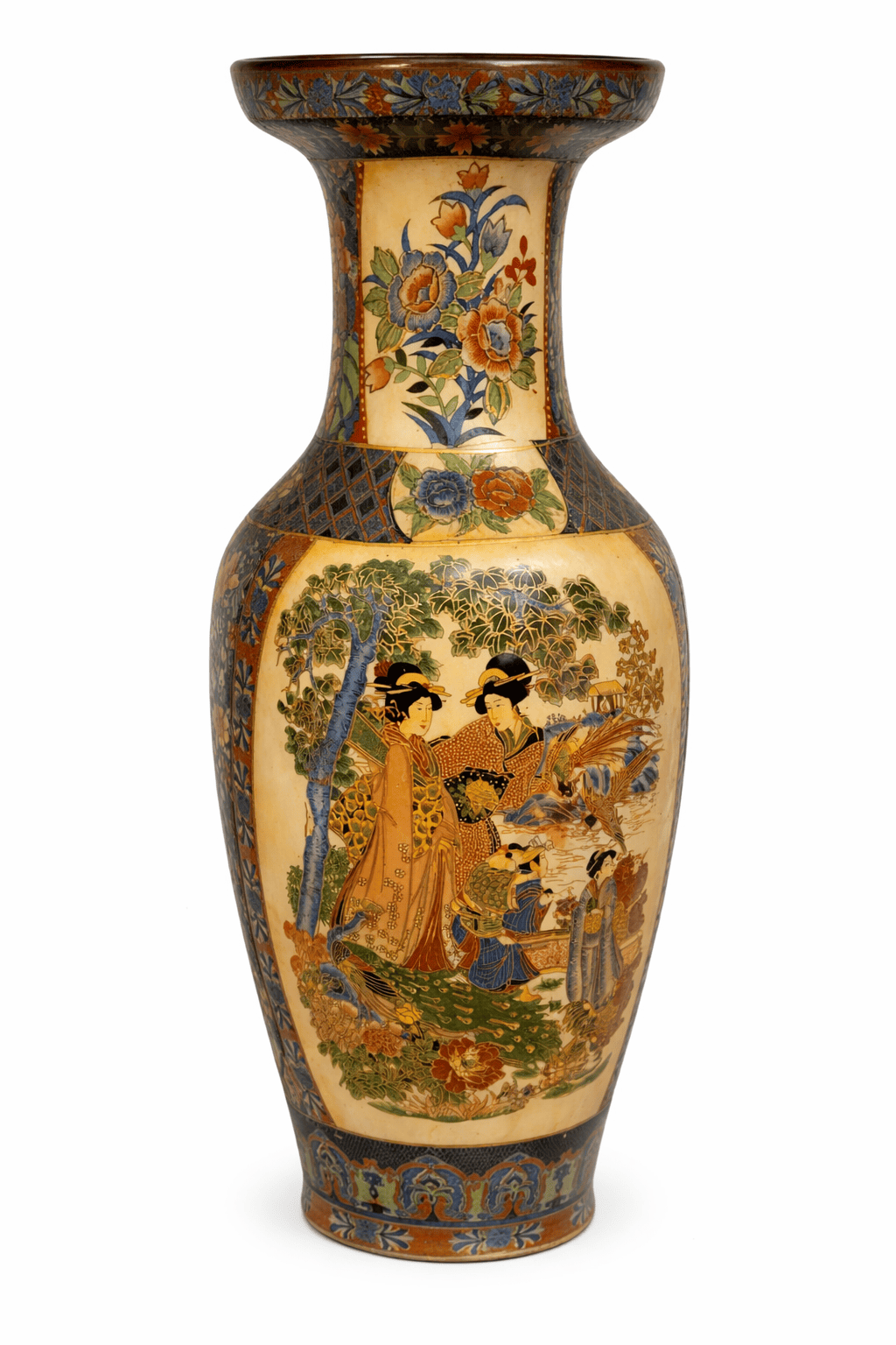 Chinese decorative floor vase oriental style