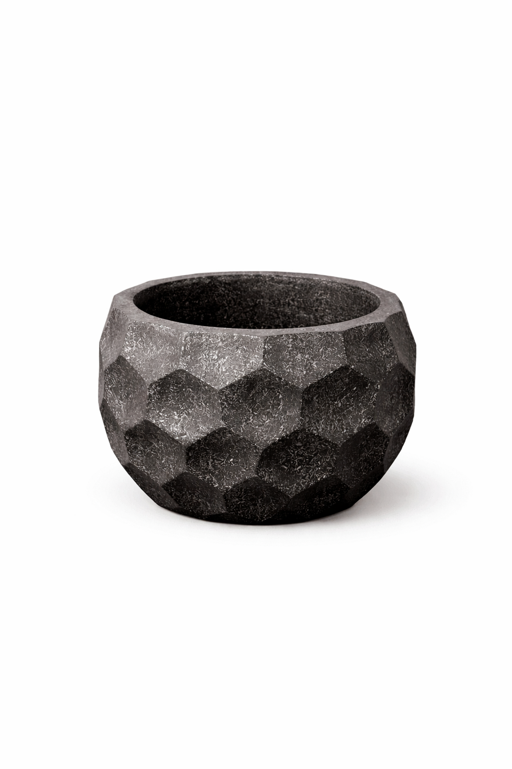 Stone modern anthracite flower pot 45 cm