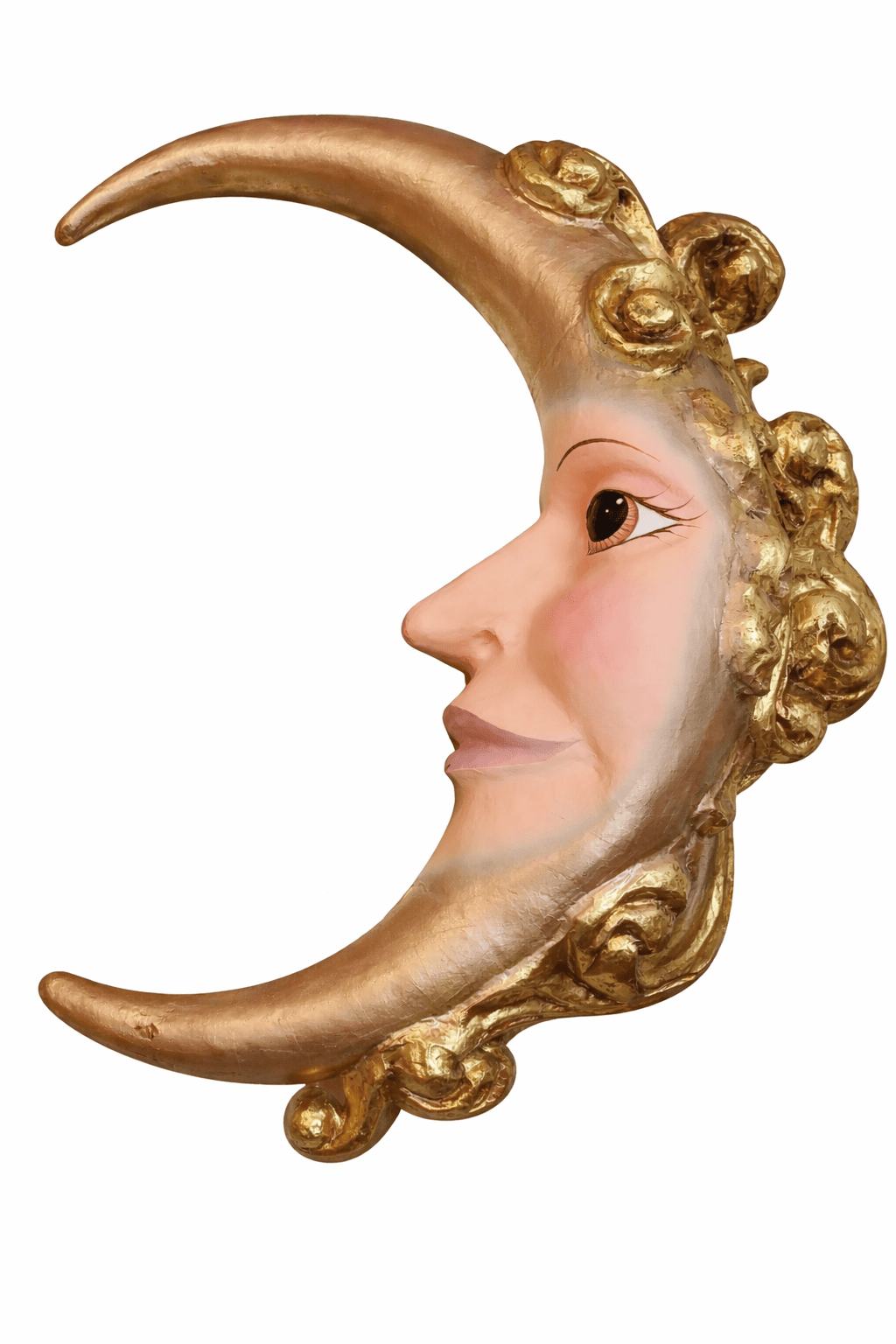 Large Gold Moon Smiling Face 110 cm