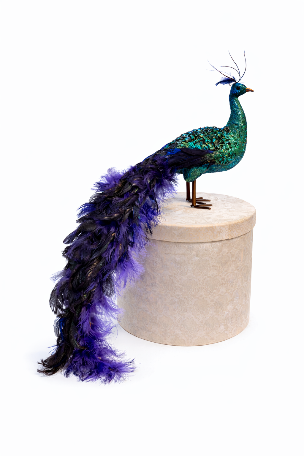 Decorative Peacock figure blue big