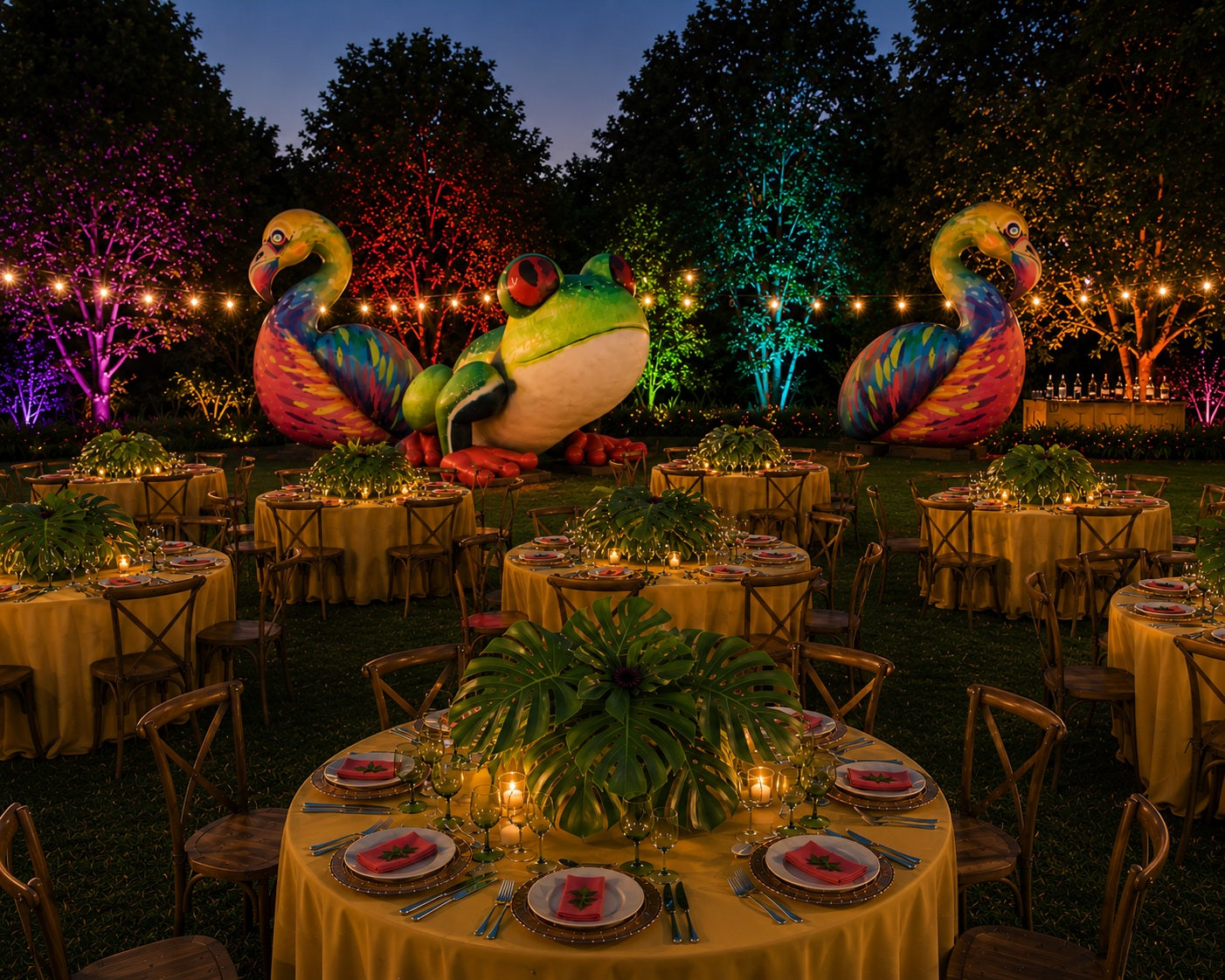 Tablecloth Canary Yellow Polyester 300 cm