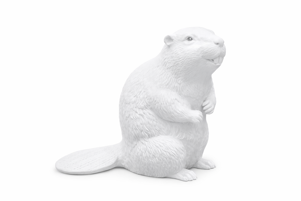 Beaver Figure White