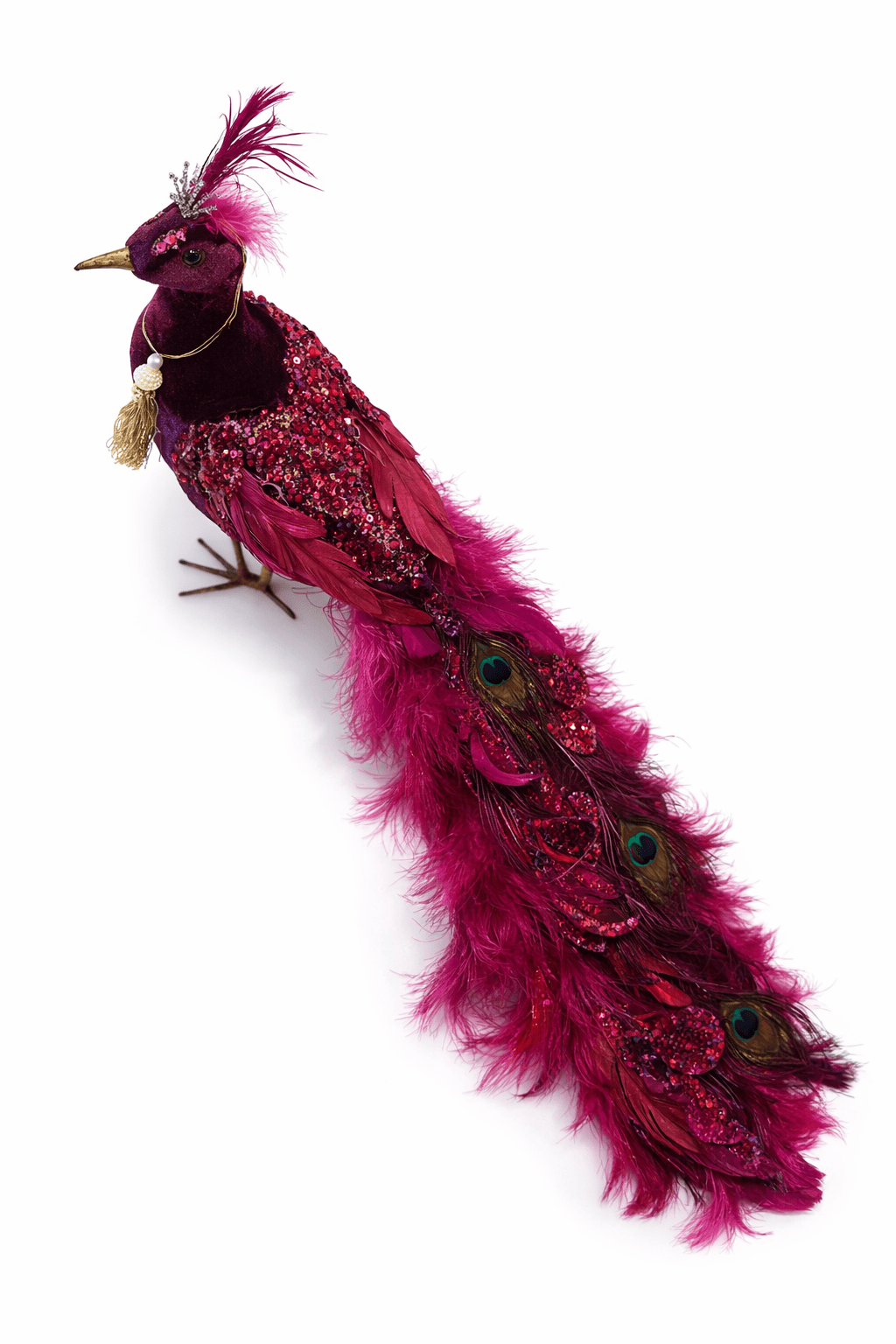 Decorative Peacock figure bordo big