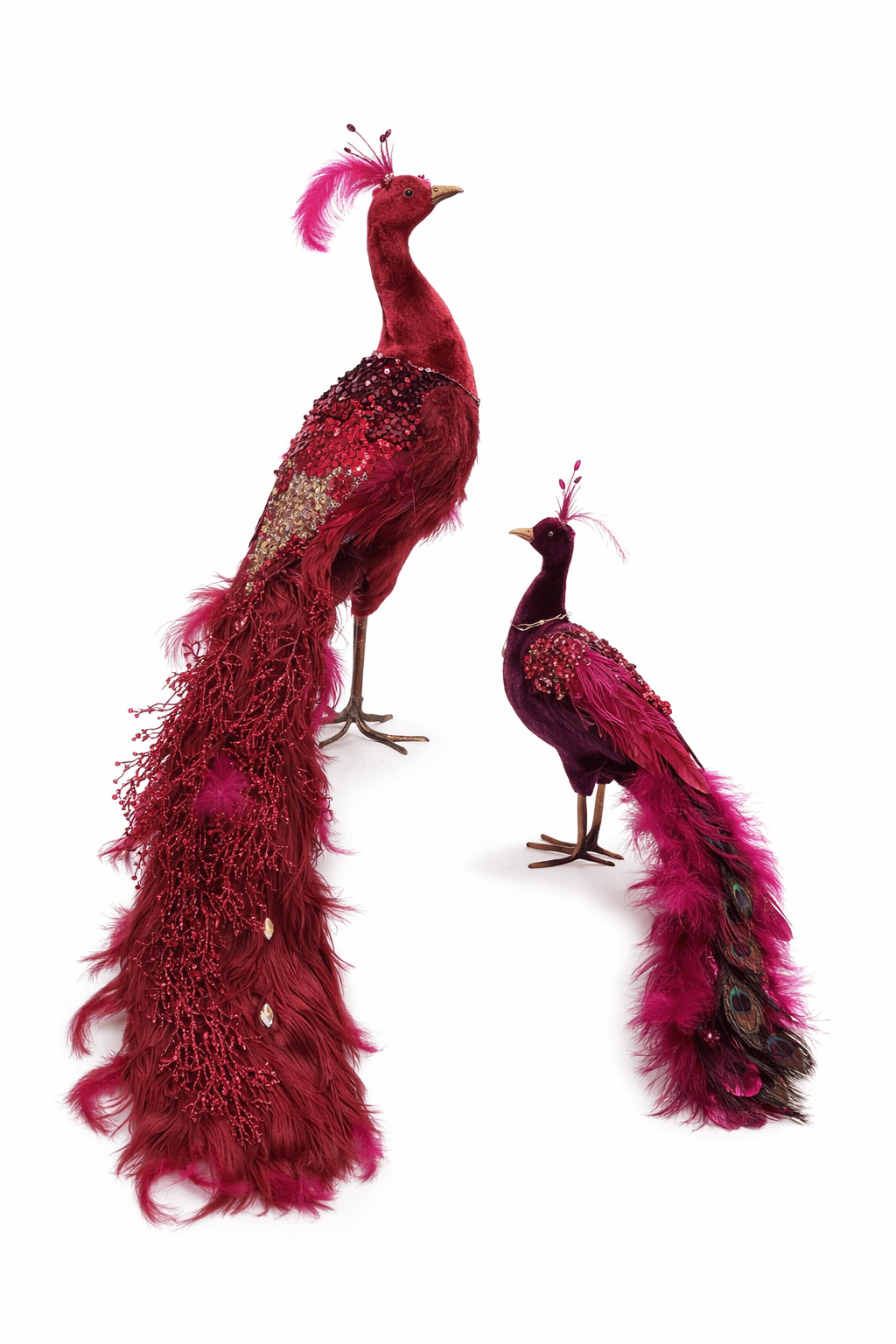 Decorative Peacock figure bordo big