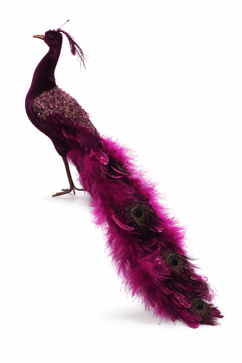 Decorative Peacock figure bordo big