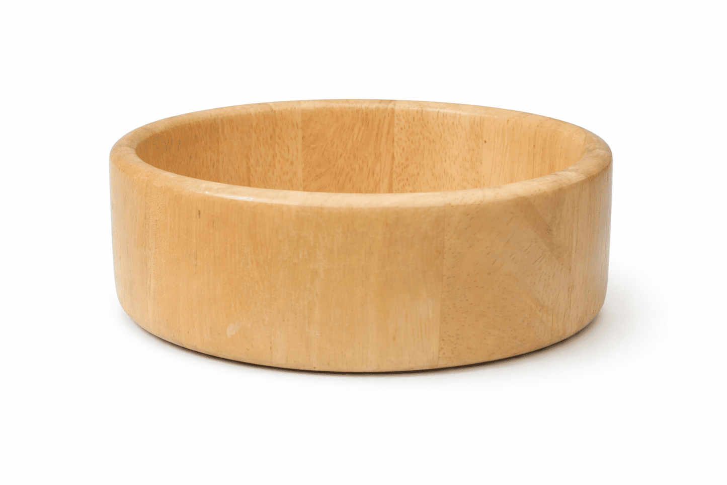 Light wood decorative bowl for flowers and greenery arrangement