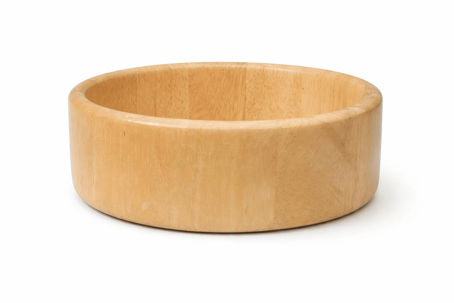 Light wood decorative bowl for flowers and greenery arrangement