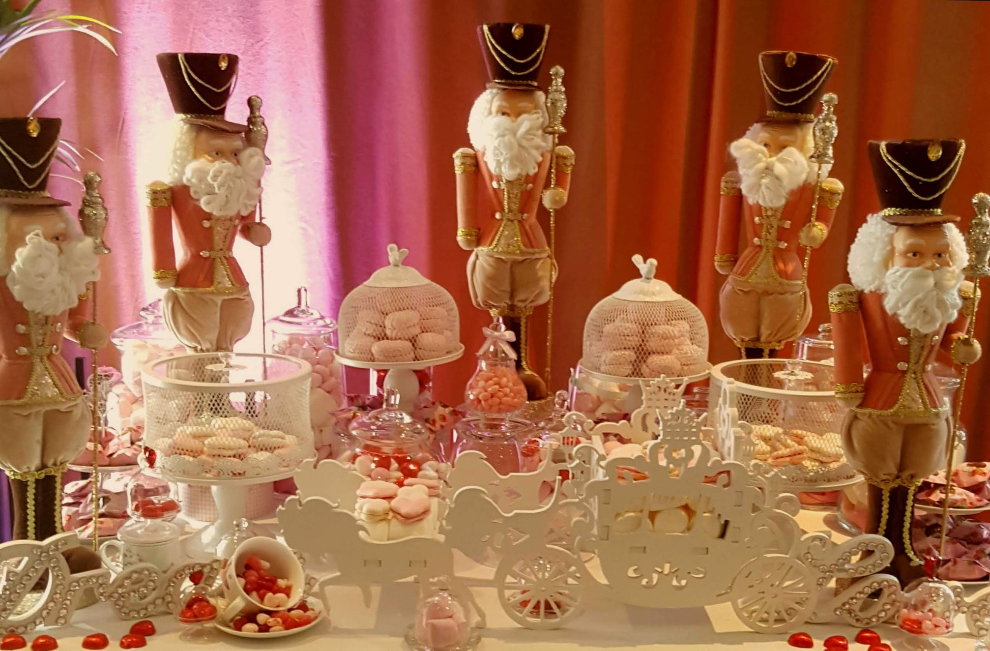 candy bar glass bowls jars and serving stands set for dessert table and sweets display rental 7skyrent