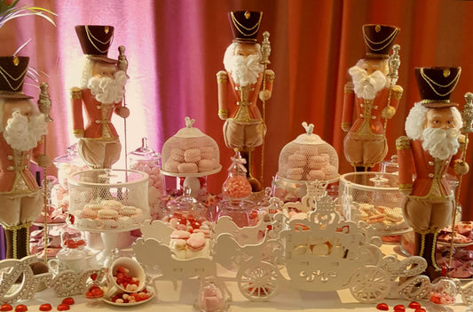 candy bar glass bowls jars and serving stands set for dessert table and sweets display rental 7skyrent