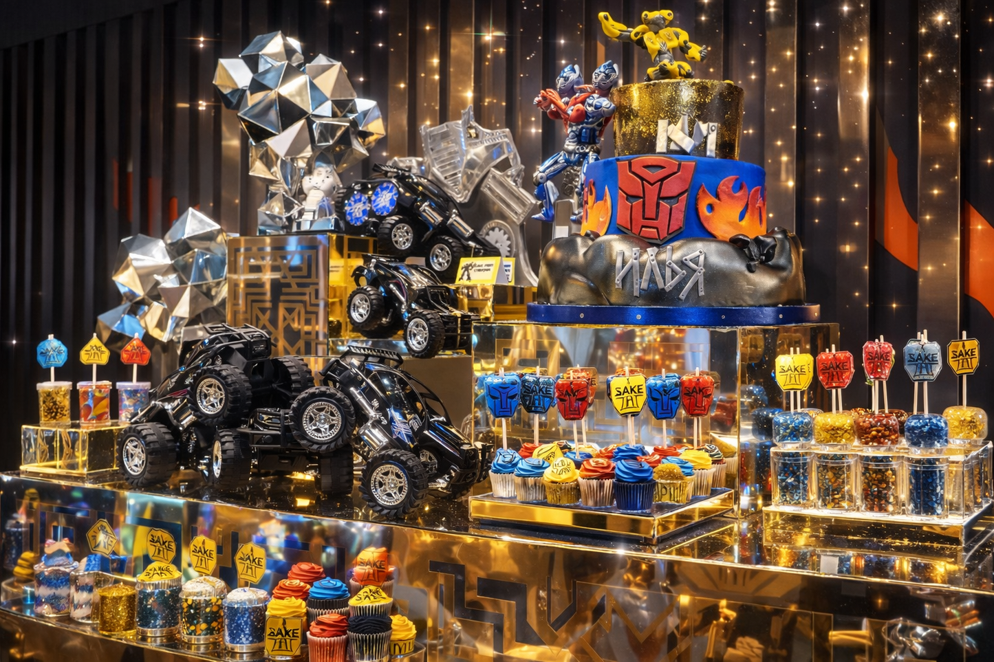 Decorative toy car for table centerpieces