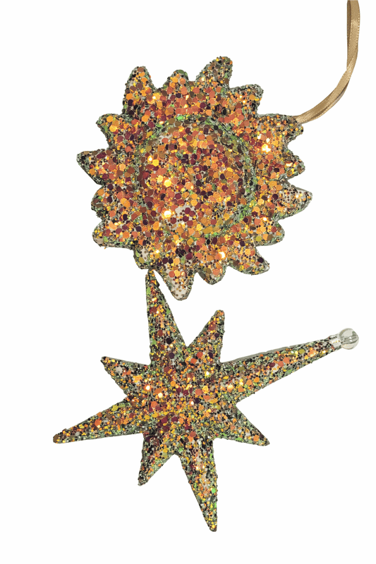 Glitter Celestial Christmas Tree Decoration