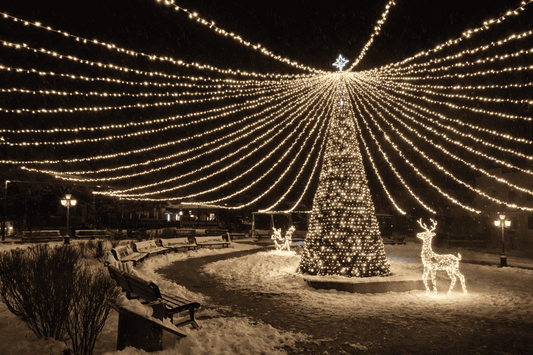 cone Christmas tree with veil, 7skyrent christmas tree