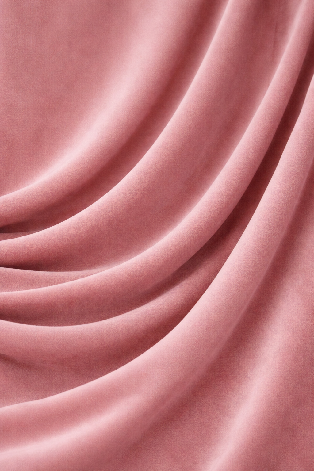 Luxurious pink velvet drapes