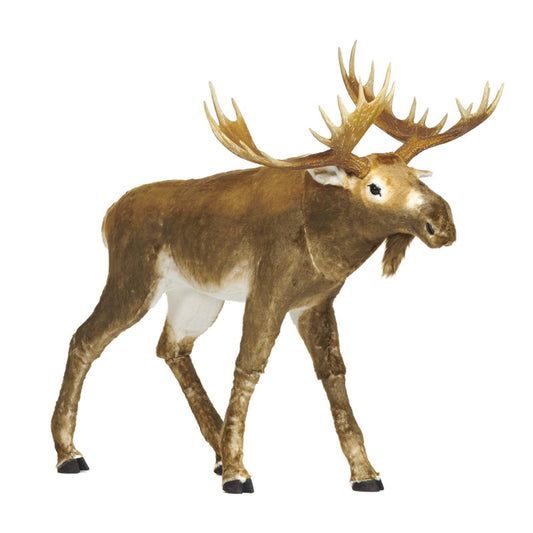 Fur Moose Figure – Forest Theme Event Decor (172 cm)