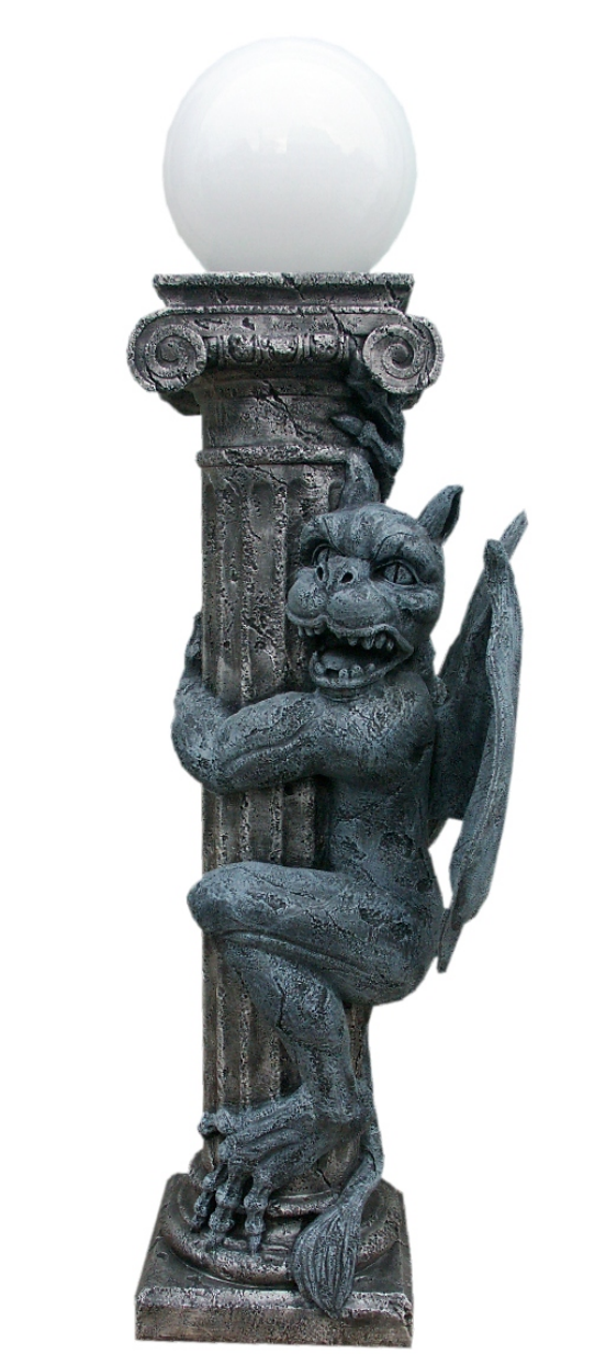 Chimera Dragon Statue on Column – Fantasy Event Decor (110 cm)
