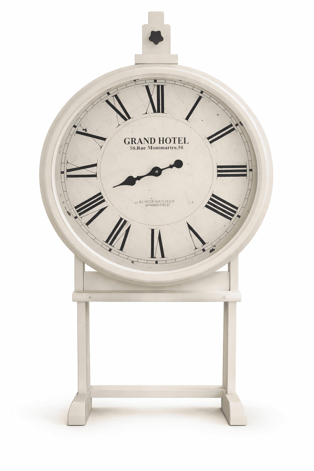 Vintage style white huge clock