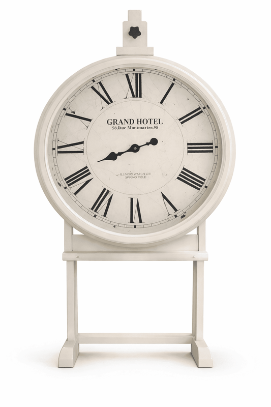 Vintage style white huge clock