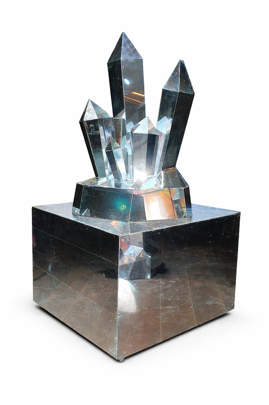Ice crystal stage set decor