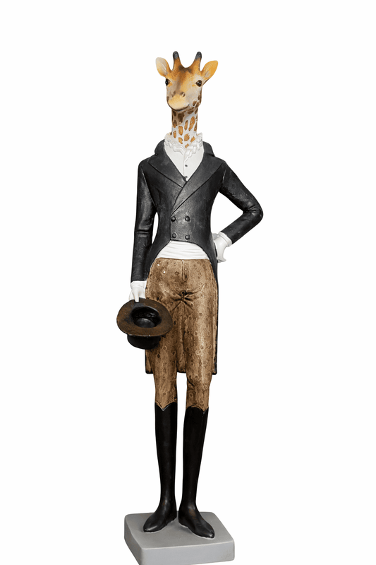 Mr. Animal Giraffe Gentleman Table Statue