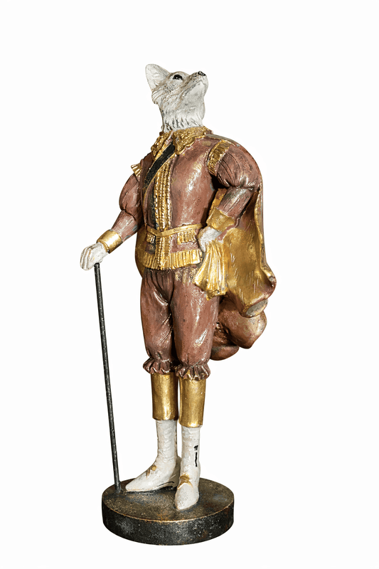 Mr. Animal Royal Wolf Gentleman Table Statue