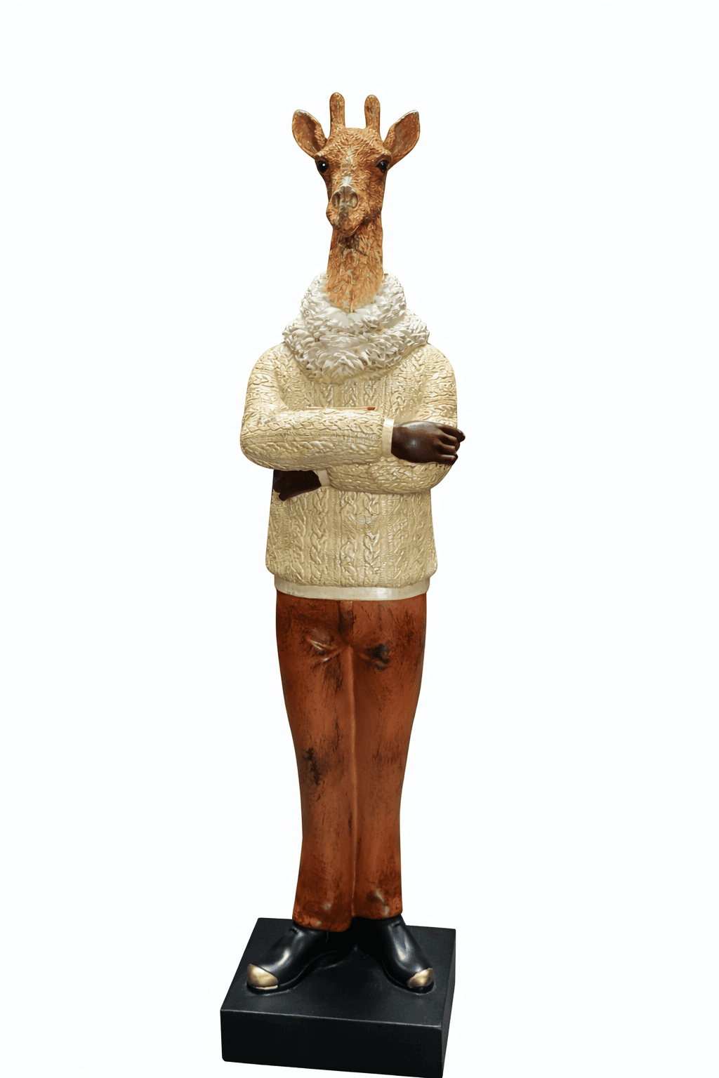 Mr. Animal Giraffe Gentleman Table Statue