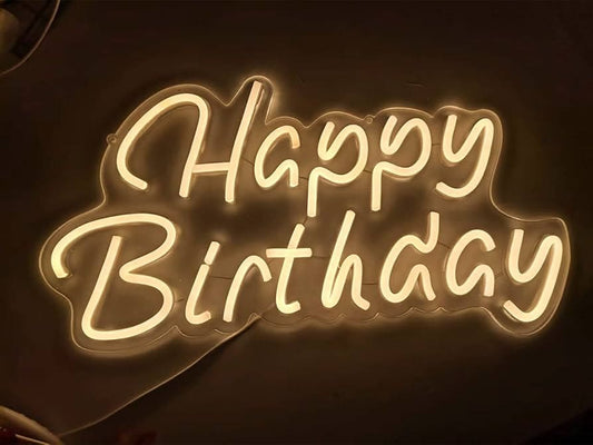 Neon sign Happy Birthday