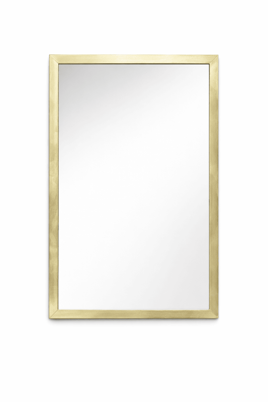 rectangular mirror with thin gold frame event decor rental 7skyrent