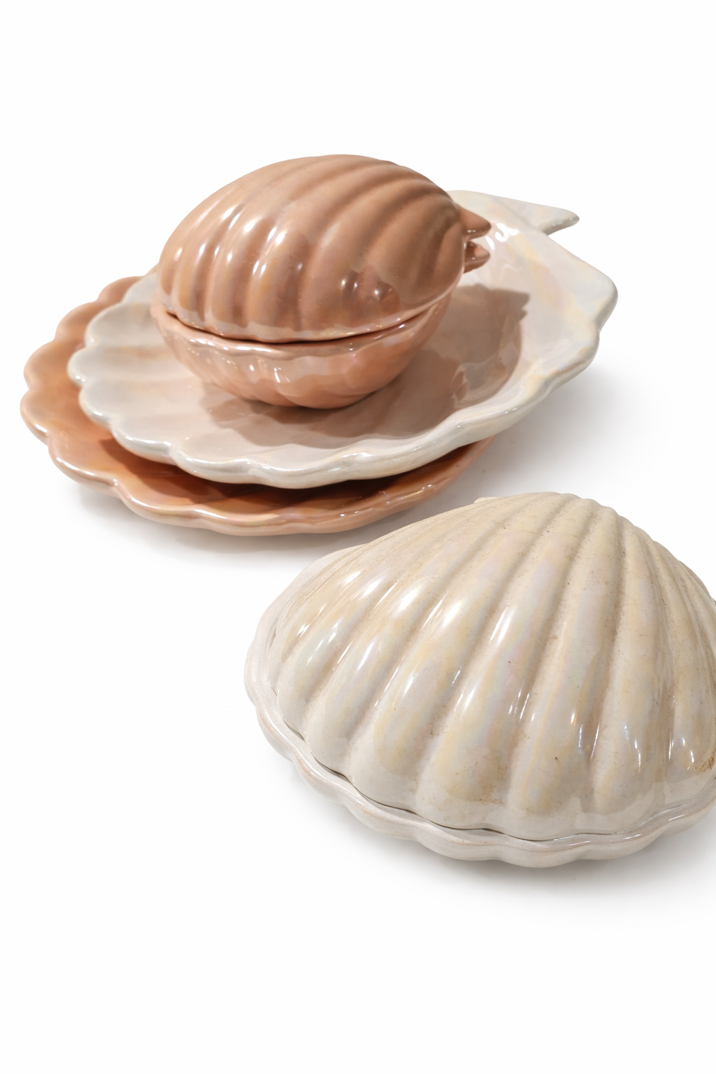 Shell Plates & Shell box – Ocean Theme Table Decor